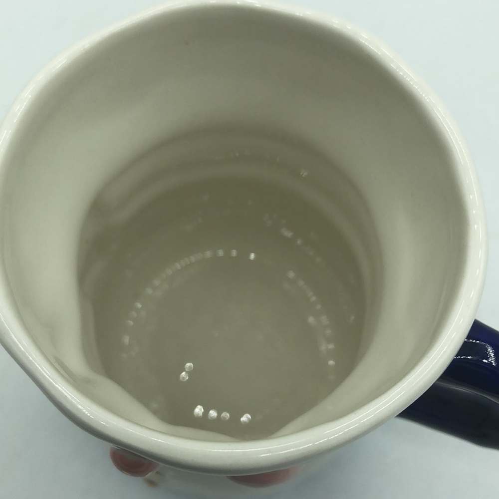 Anthropologie BIRCANFOX Joyeux Noel Snowman Mug 18oz Coffee Latte Cocoa - Picture 4 of 12